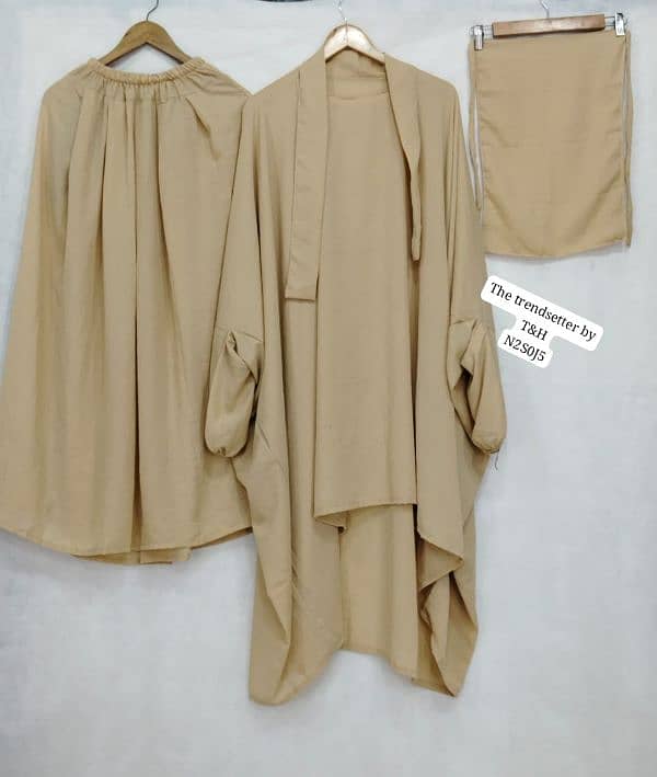 3 piece Abaya set 7