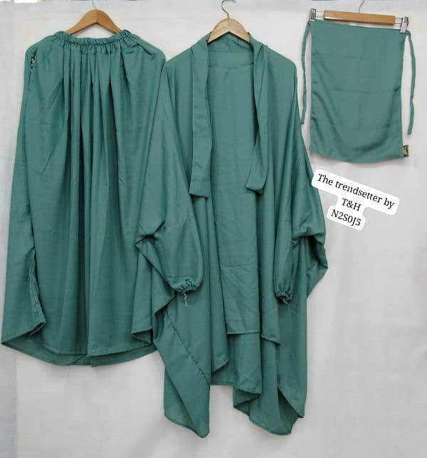 3 piece Abaya set 8