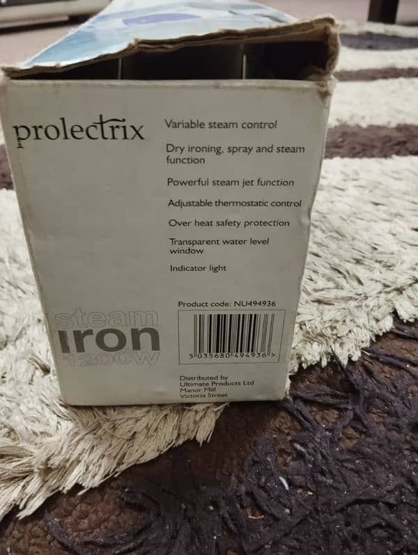 Steam iron prolectrix 0