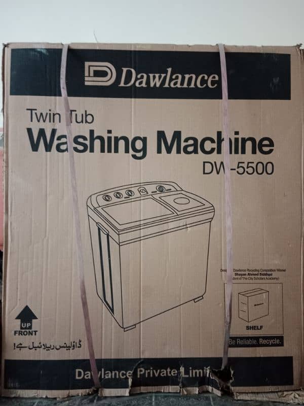 Box pack Dawlance washing machine 0