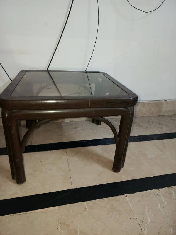 wooden table with mirror 2