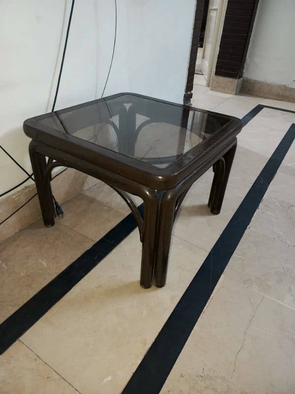 wooden table with mirror 3