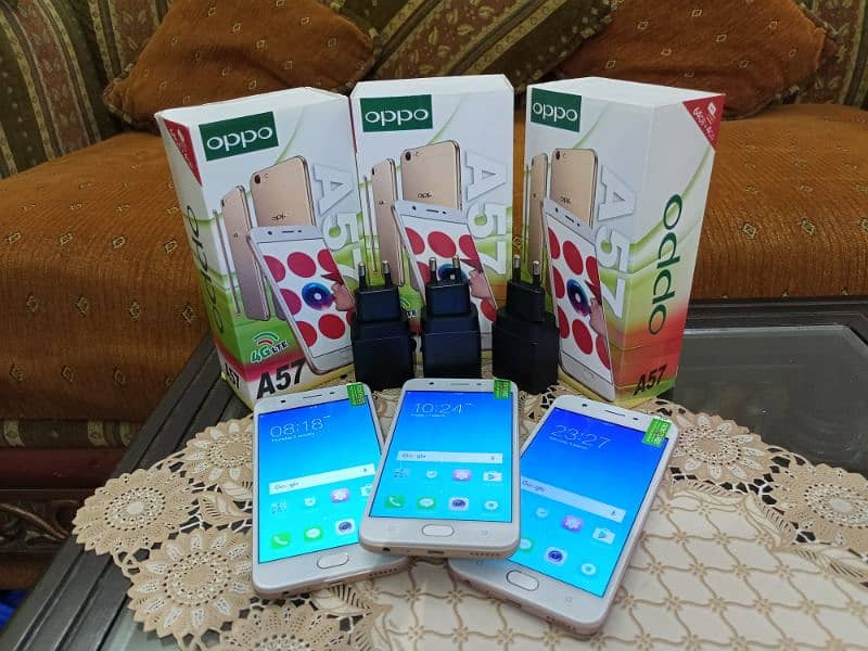 OPPO A57 WITH BOX AND CHARGER/PTA LIFETIME[4/64] 10/10 NEW SETS 4