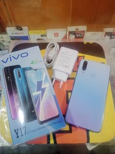 vivo y17 (8/256)ram full new with box and charger lush condition