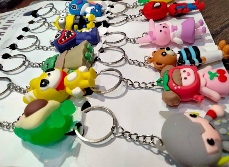 PRIMEFAIR 3D Double Sided Rubber Keychain 1