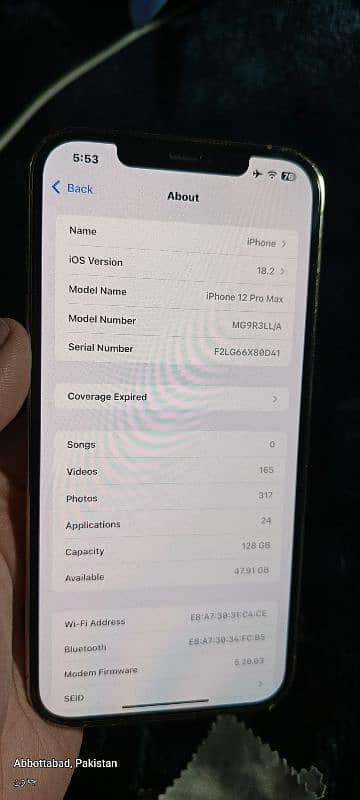 IPHONE 12 PRO MAX JV 128GB 9