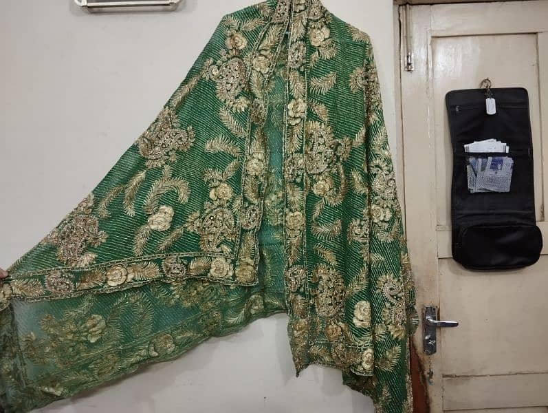 Heavily embrioded bridal dupatta 1