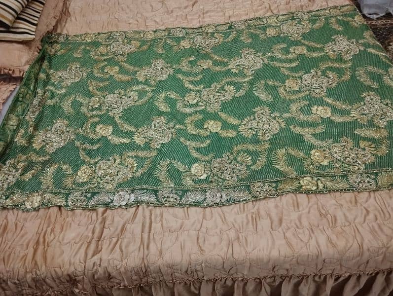 Heavily embrioded bridal dupatta 5