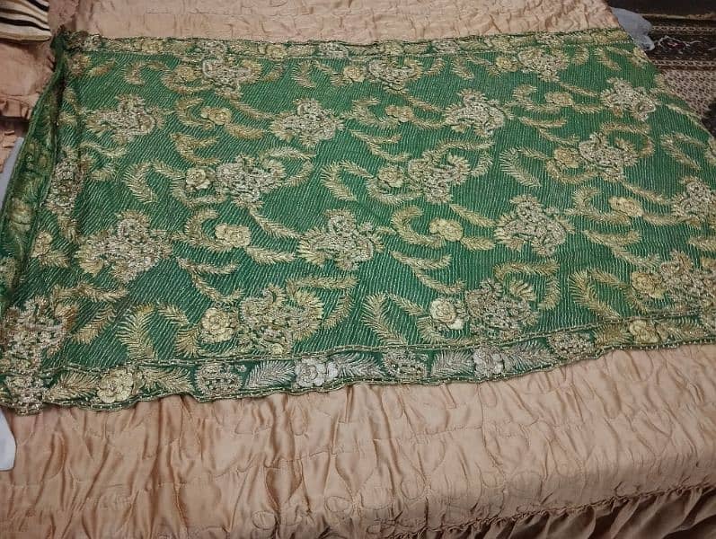 Heavily embrioded bridal dupatta 6