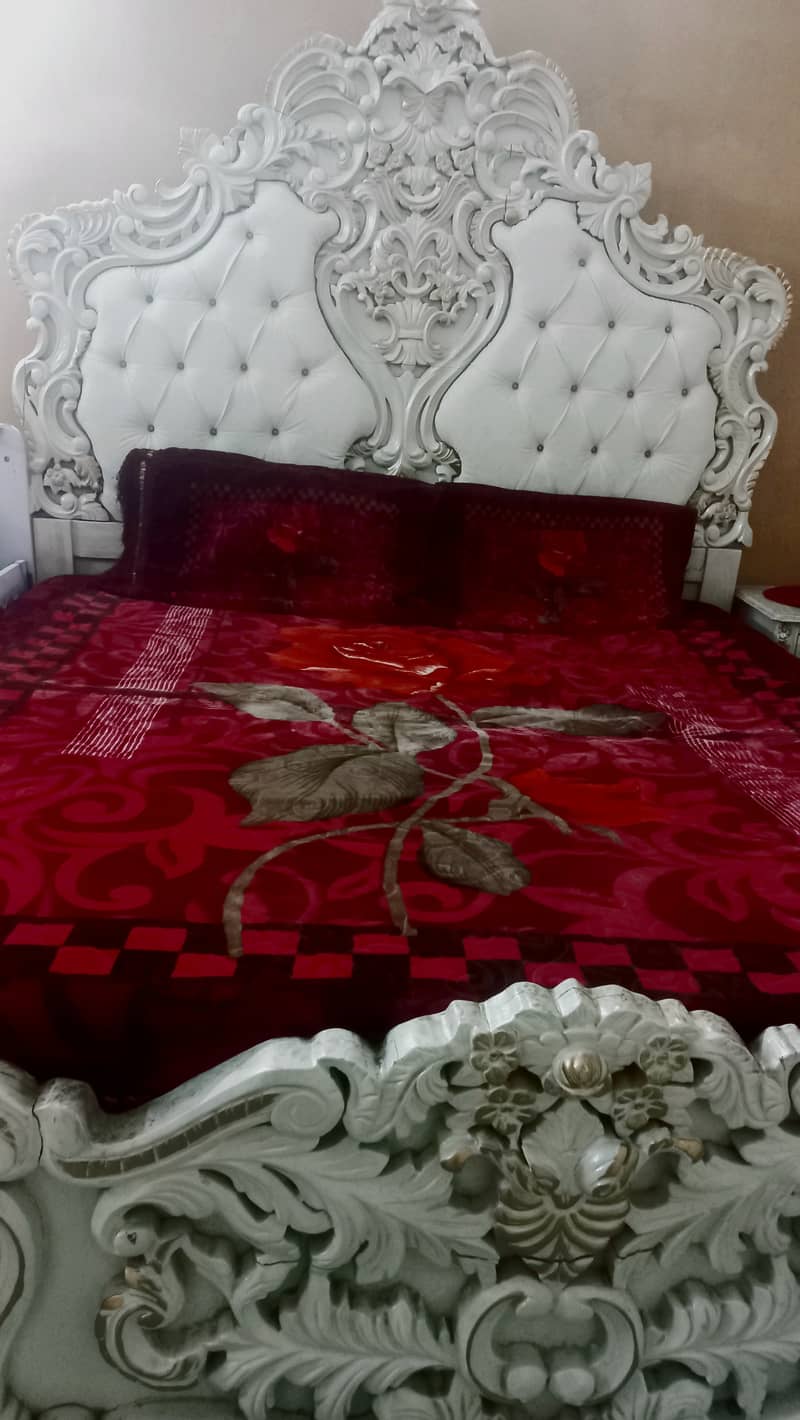 Chinioti king Size Deco painted Bed set 1