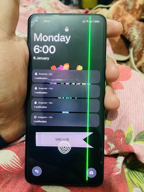 oneplus 8t single line in screen and back damage 2