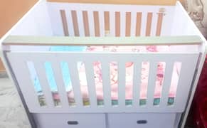 BABY WOODEN CRIB AND COT