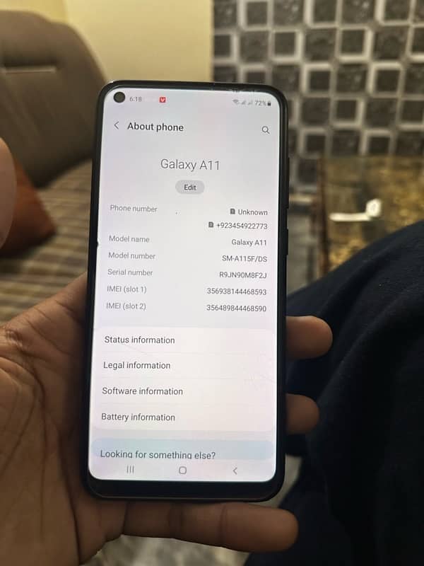 Samsung galaxy A11 6