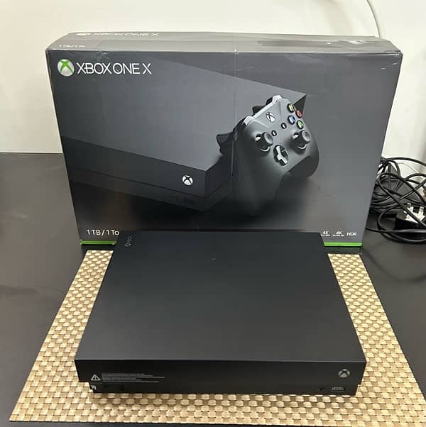 Xbox One X 1TB with Two Controllers 0