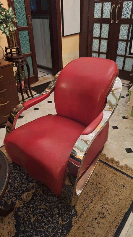 Original Red Leather Steel Sofa Chairs 0