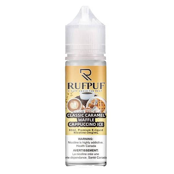 RUFPUF E-Liquids – Classic Caramel Waffle Cappuccino Ice 60ml (3, 6 0