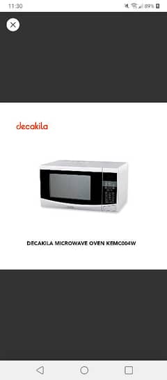 Decakila Microwave Oven KEMC004W | 50 % OFF price