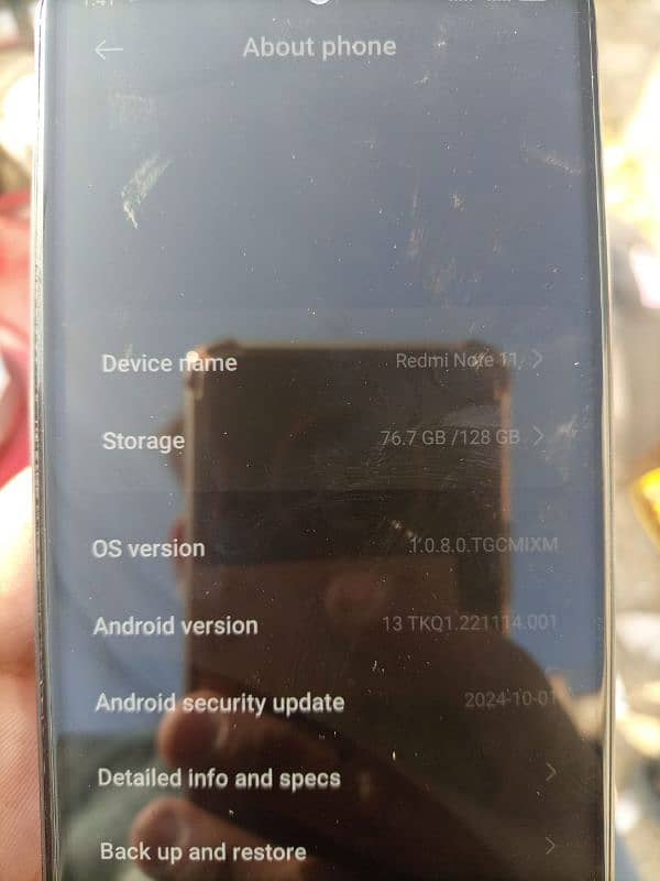 Redmi Note 11 Single Hand used Full New Condition 2