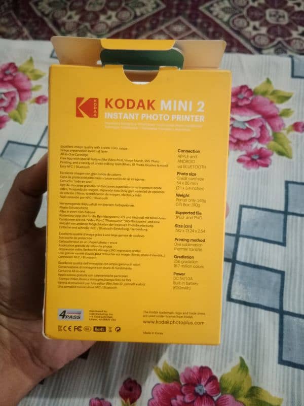 Kodak mini 2 instant Photo printer 3