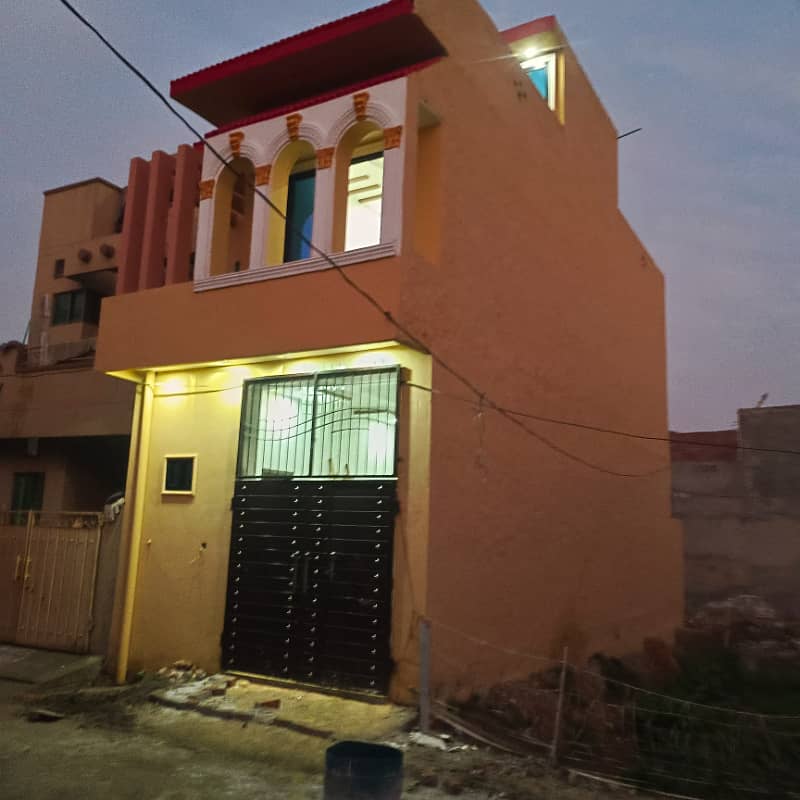 3 marla dabal story new Modern Designing House for sale in al noor park society gas and Electricity available 3