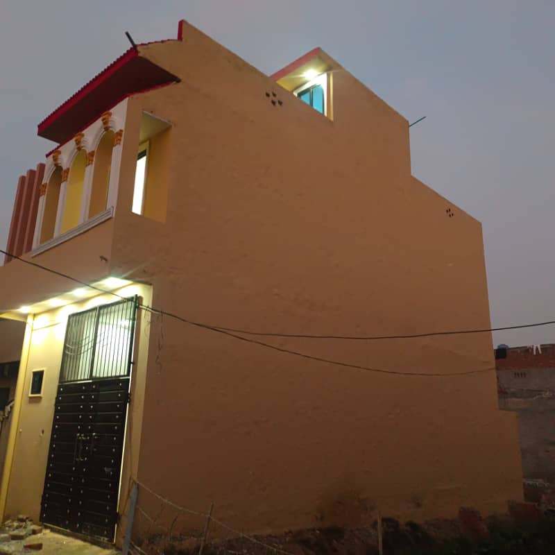 3 marla dabal story new Modern Designing House for sale in al noor park society gas and Electricity available 4