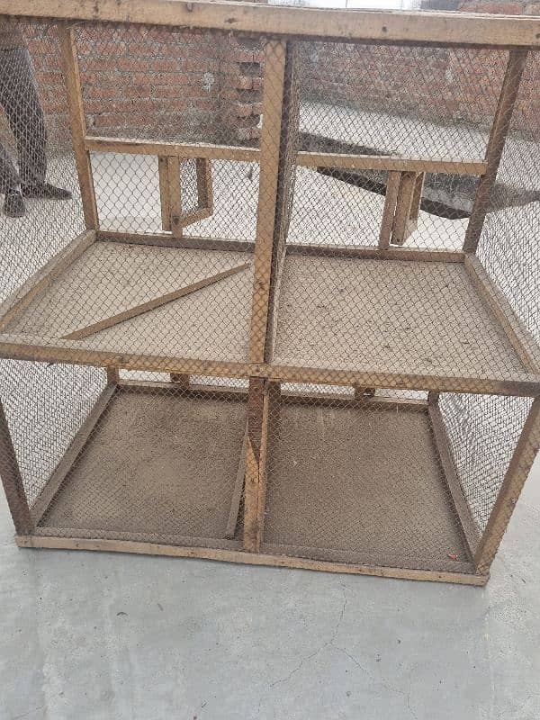 3x3 feet wooden cages 3