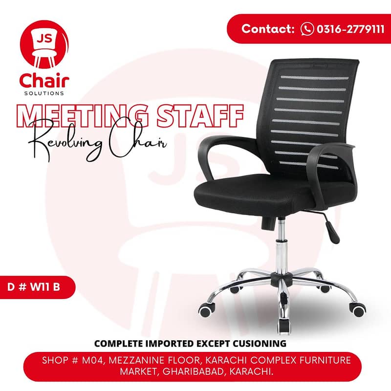 Imported Office chairs for sale in karachi - Computer chairs for sale 0