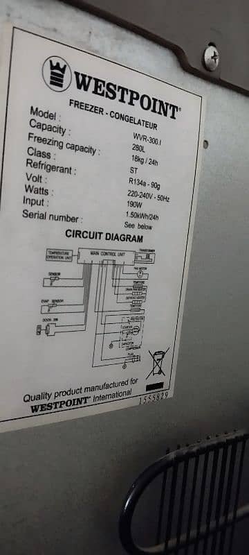 vertical No frost inverter freezer rarely used in genuine condition. 0