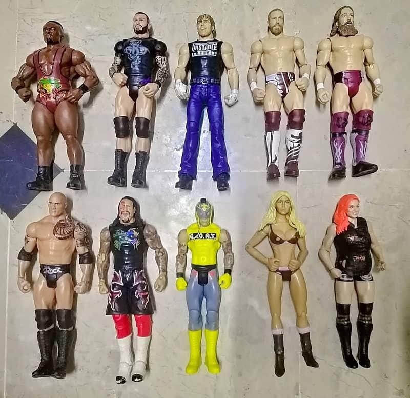 WWE Elite Class 6' to 7' Wrestlers Fully Articulated Action Figure Toy 3