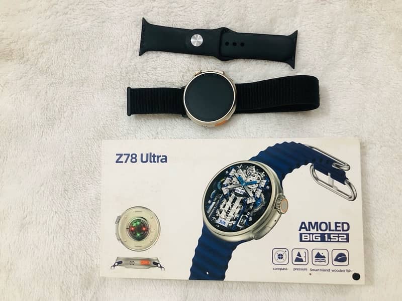 Z78 Ultra smart watch AMOLED display 1.52 big 0