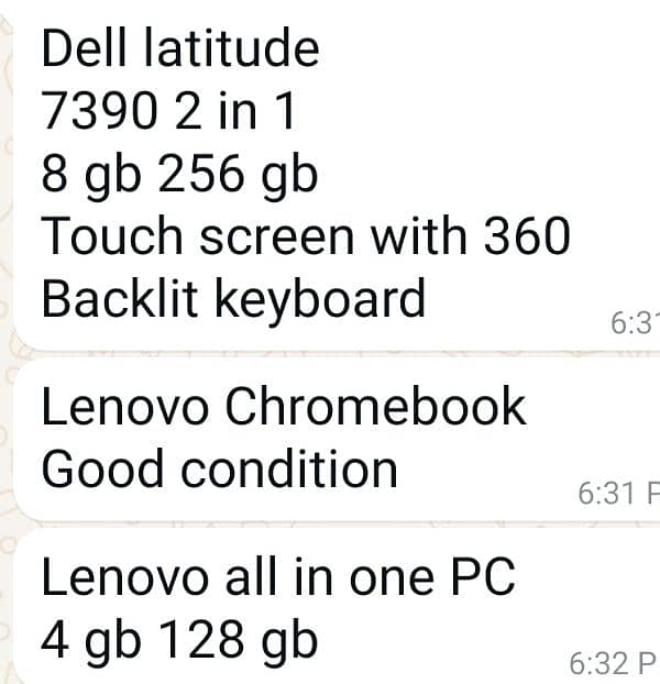 laptops available 10