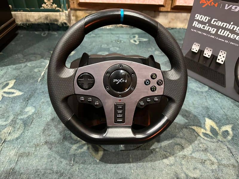 pxn v9 steering wheel for gaming . it's use in pc, laptop, PS4,ps5 7