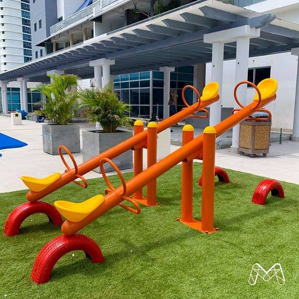 monkey bar/ slide /swings/mery go round/see saw/kids ride/ 8