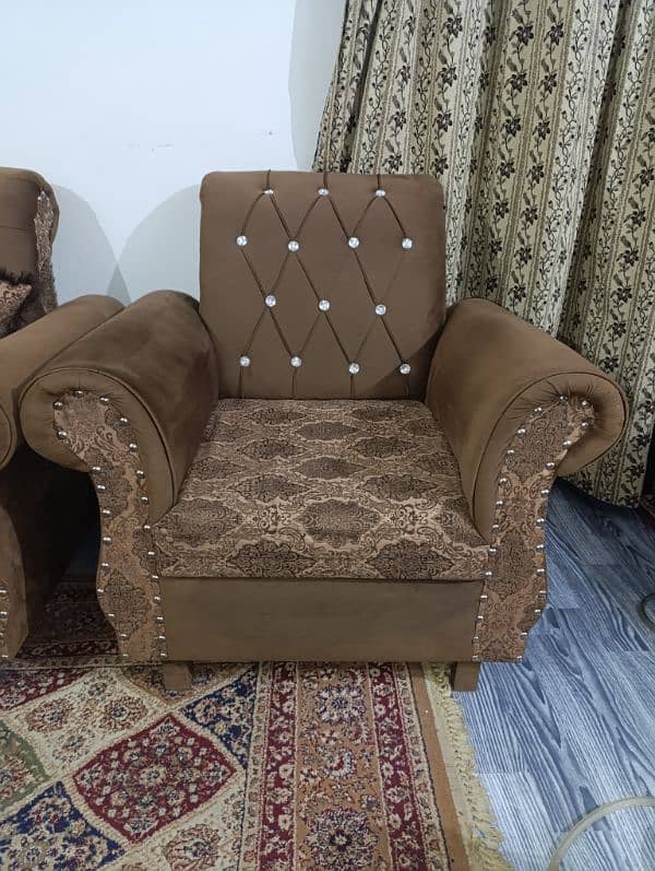 7 sitter camel colour sofa set 2