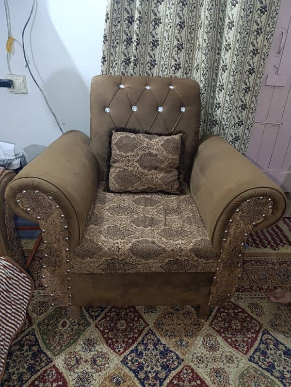 7 sitter camel colour sofa set 6