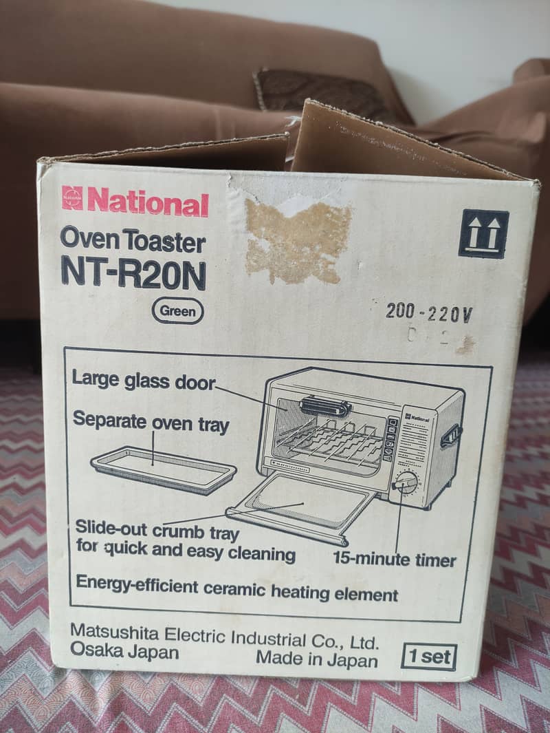 National Oven Toaster NT-R20N Original & Unused with box 1