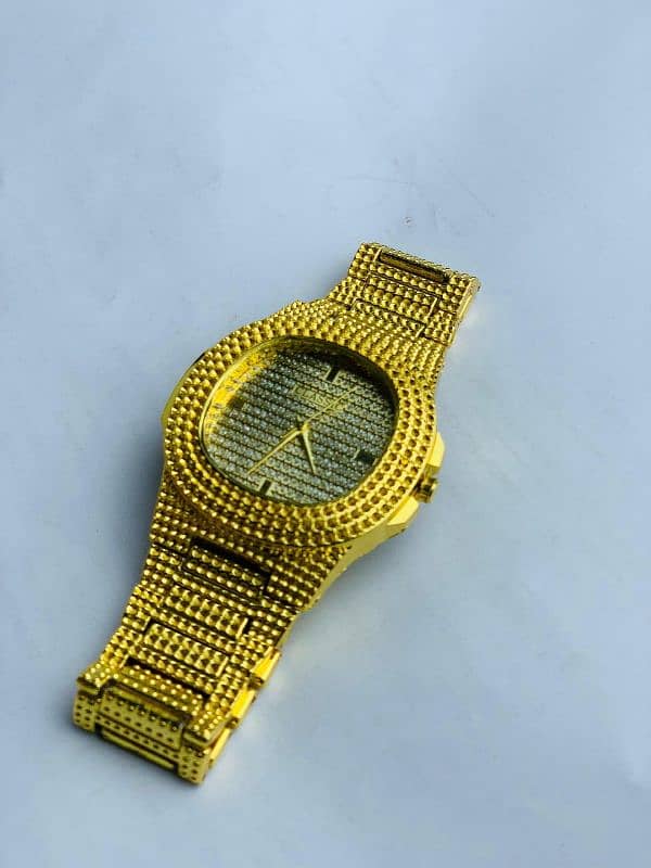 Roman Diamond watch - Golden & Silver 1