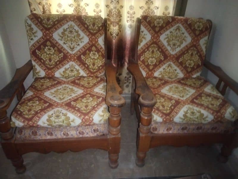 Sofa Set Wood 3