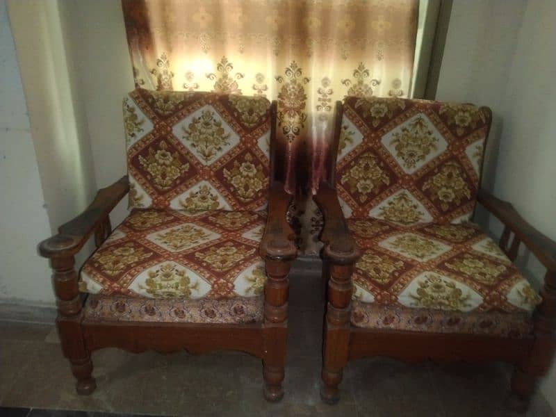 Sofa Set Wood 4