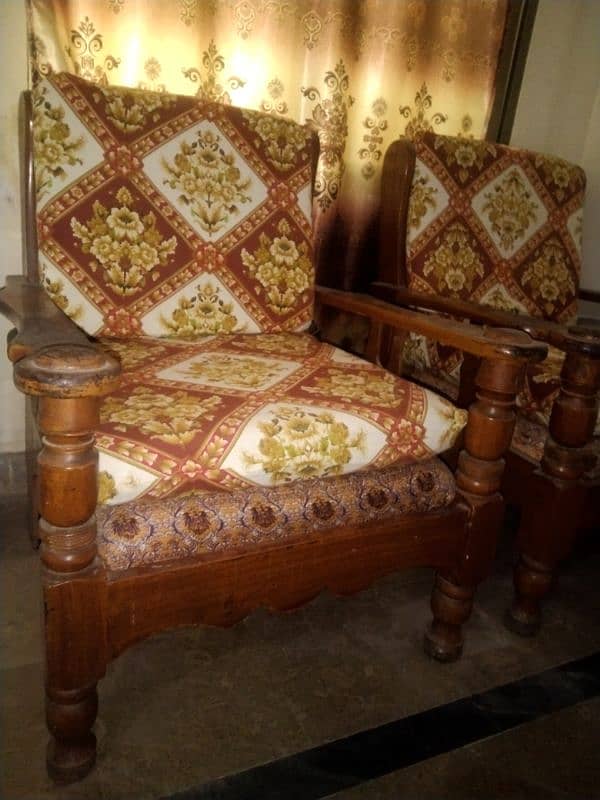 Sofa Set Wood 6