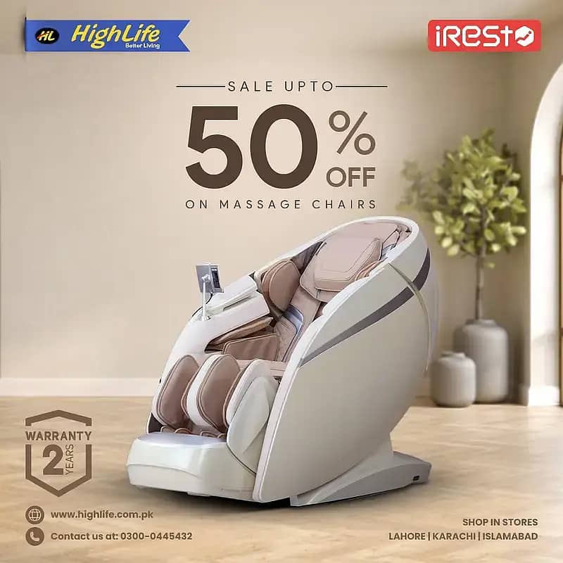 iREST MASSAGE CHAIR PAKISTAN, 4D World no. 1 Massage Chair|Recliner 0