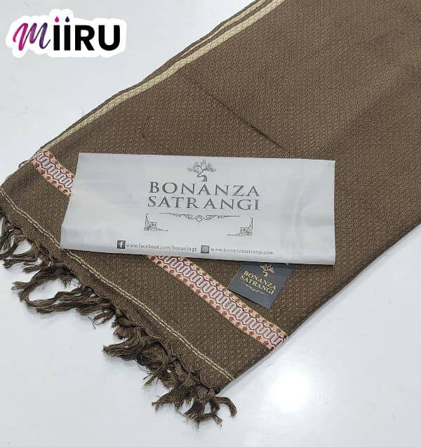 { *BONANZA SELF TEXTURE MENS SHAWLS* } 2