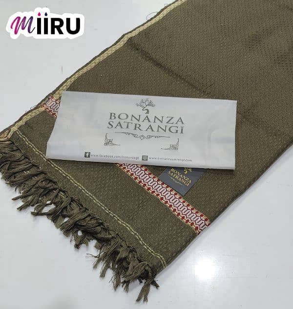 { *BONANZA SELF TEXTURE MENS SHAWLS* } 3