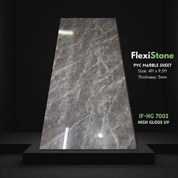 Flexistone sheet (Marble PVC sheet) ,wpvc fluted penel,rock penel 2