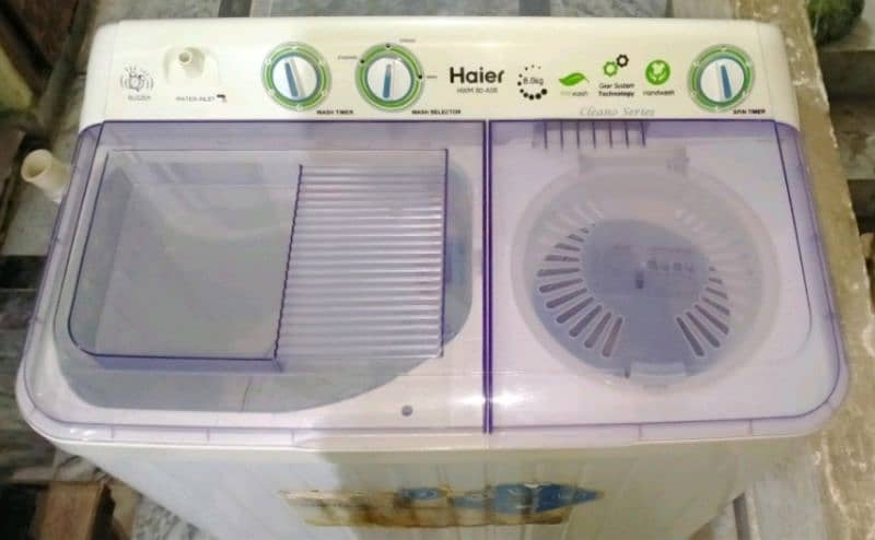 Haier semi automatic twin tub washing machine same as brand new 1