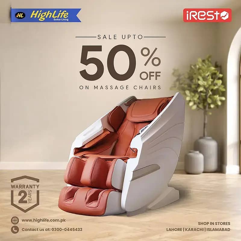 iREST MASSAGE CHAIR PAKISTAN, 4D World no. 1 Massage Chair|Recliner 9