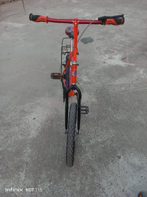 phoenix cycle genuine orange colour no weld genuine frame and stickers 1