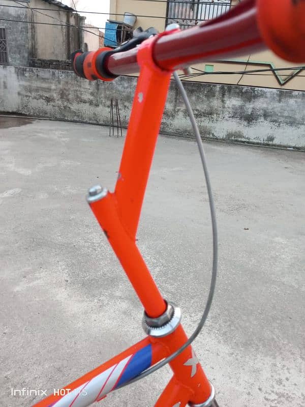 phoenix cycle genuine orange colour no weld genuine frame and stickers 6