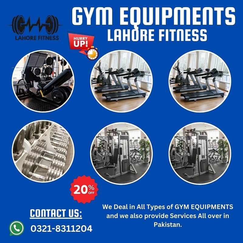 gym machines/ exercise machines/ all gym equipments for your home 0