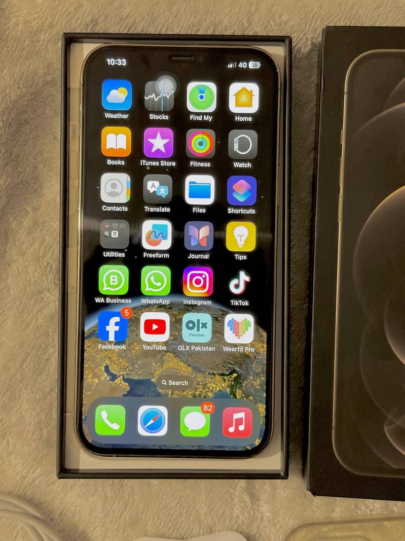 Iphone 12 pro max 128GB complete box 9